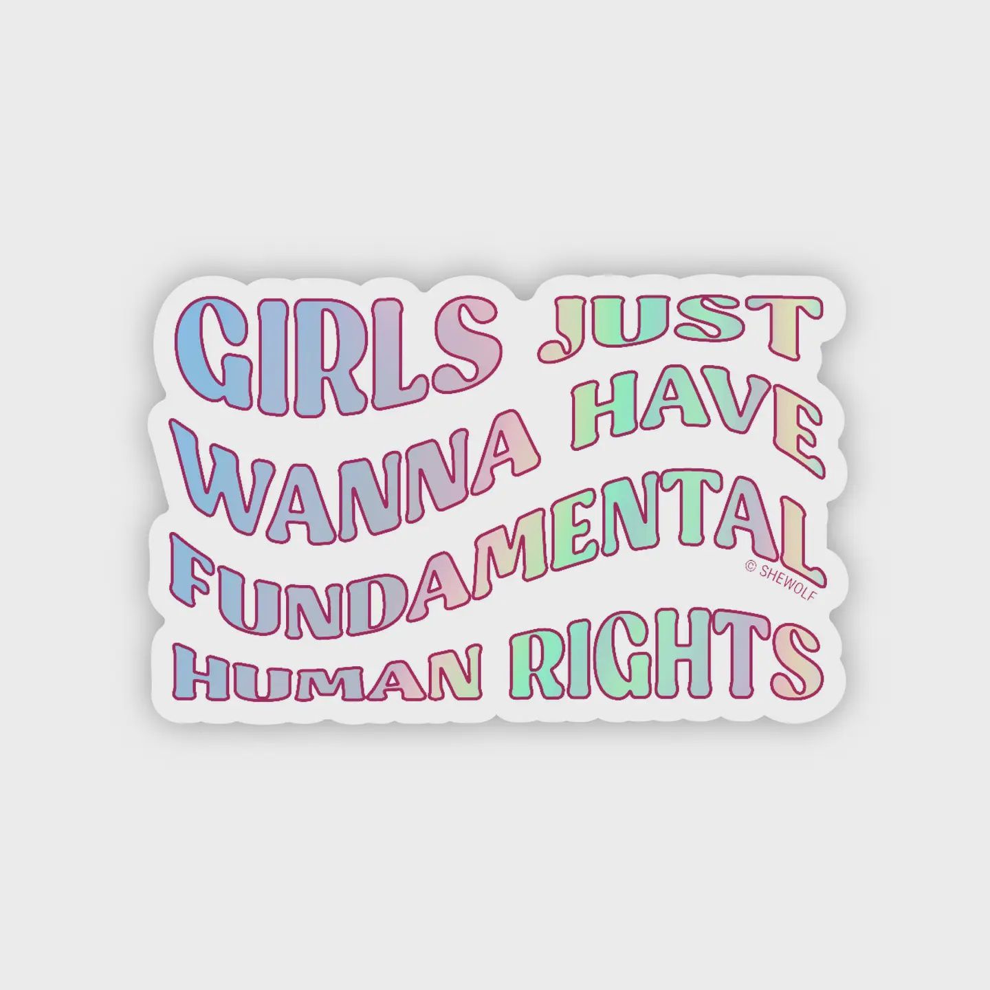 Girls Fundamental Rights Sticker | Women&#39;s Empowerment Decal