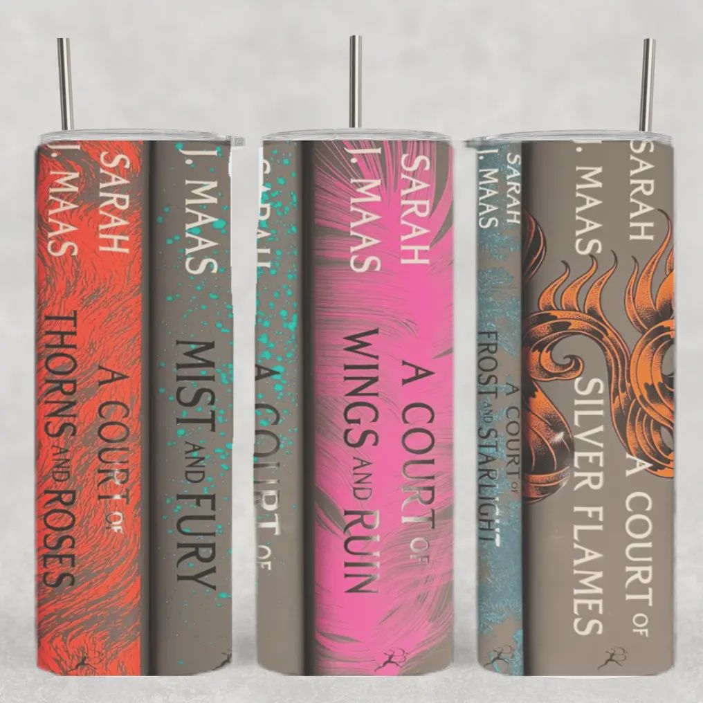 Sjm Acotar Book Spines Bookish Tumbler