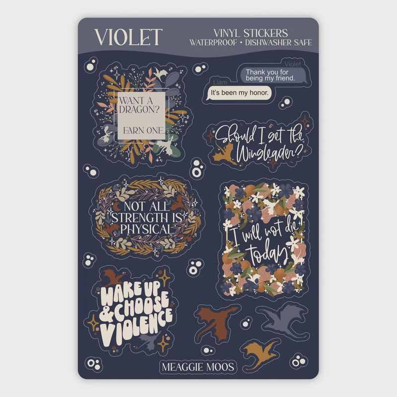 Fourth Wing Sticker Sheet