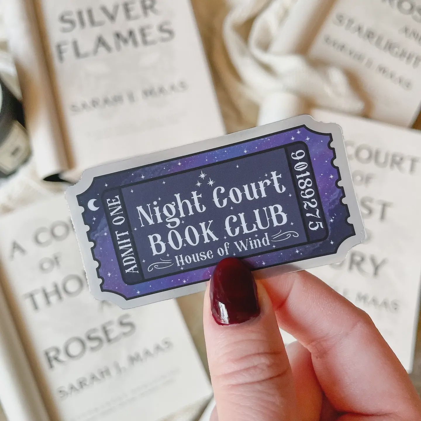 Night Court Book Club Ticket Sticker | Acotar