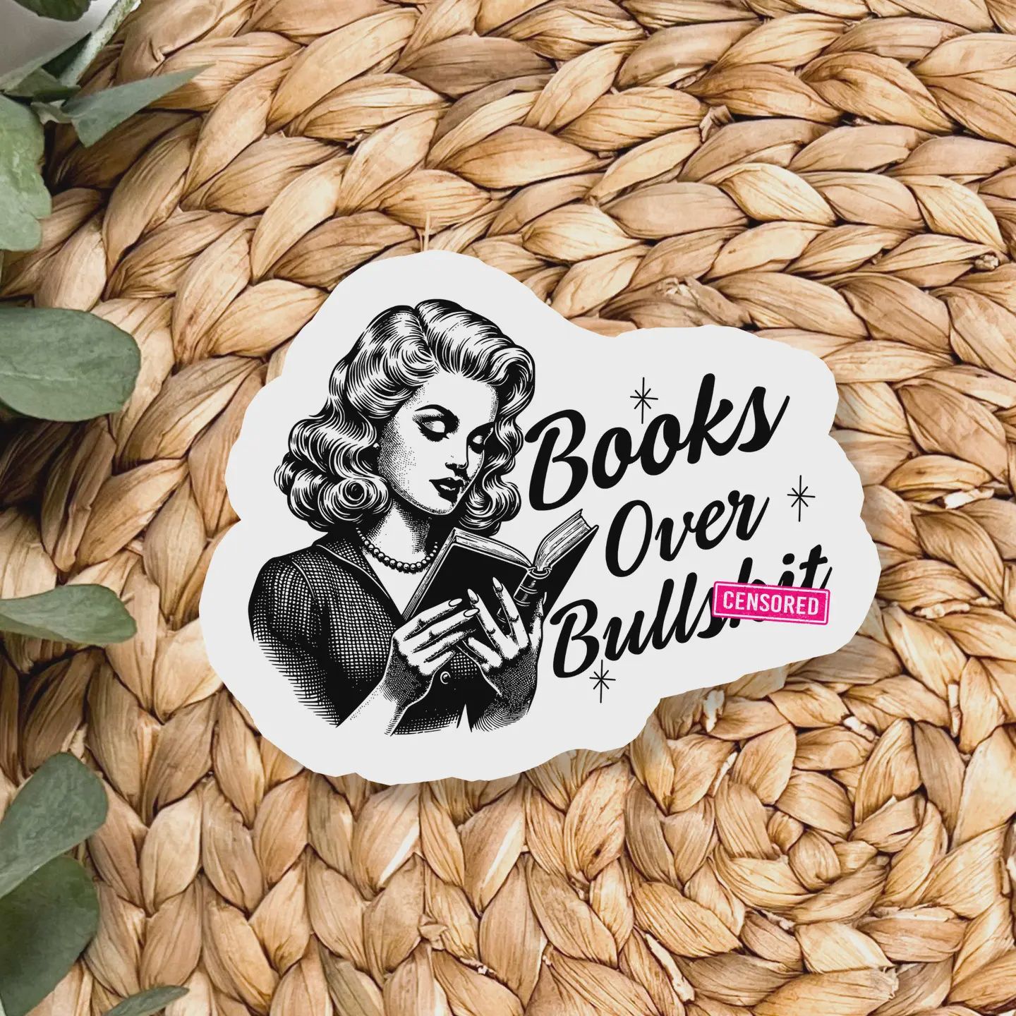 Books Over Bullshit Sticker