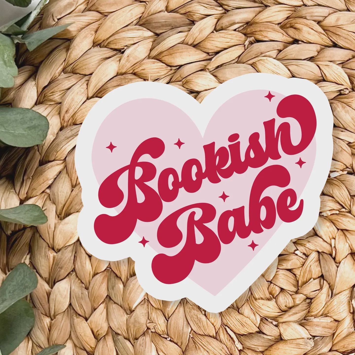 Bookish Babe Heart Sticker