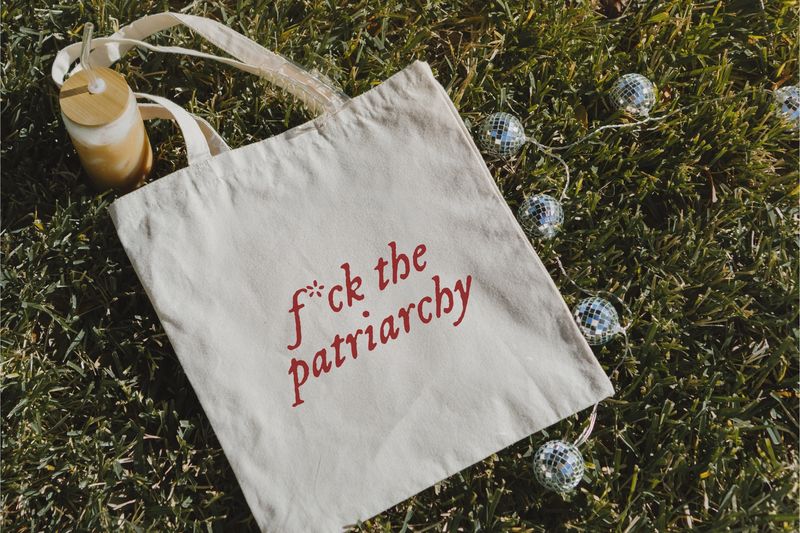 Canvas bookish tote bag - taylor patriarchy - Gift