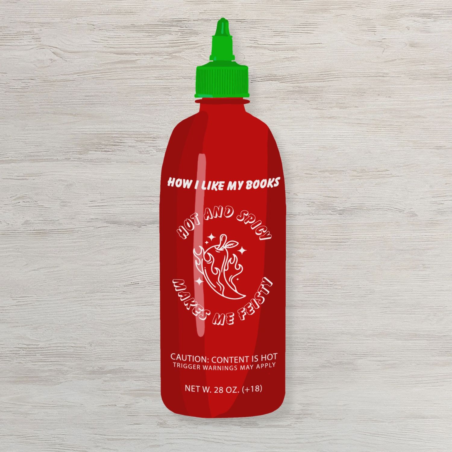 Spicy Hot Sauce Bookmark (Die Cut)