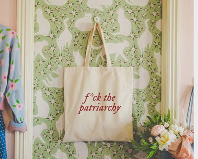 Canvas bookish tote bag - taylor patriarchy - Gift