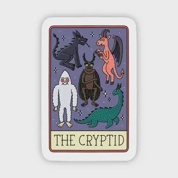 The Cryptid Tarot Card Sticker