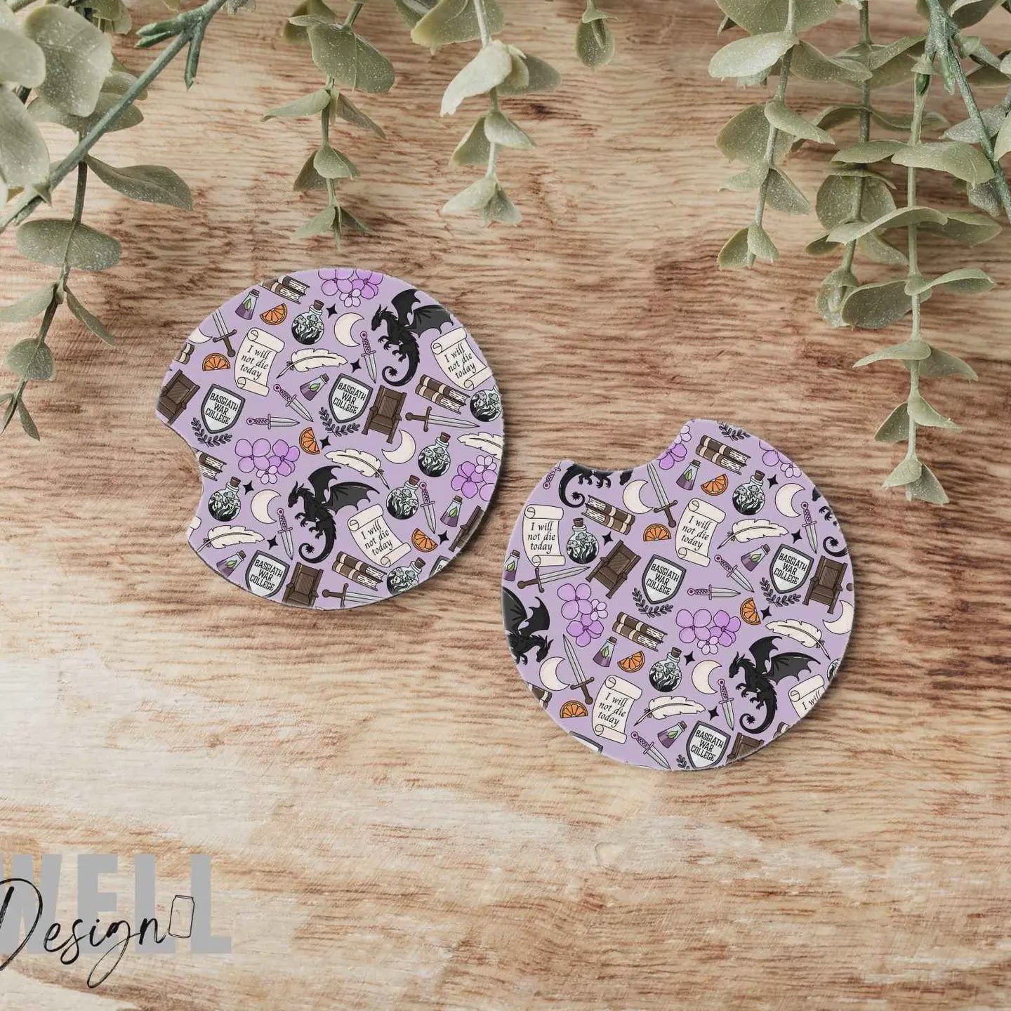 Onyx Storm Car Coasters Set of 2