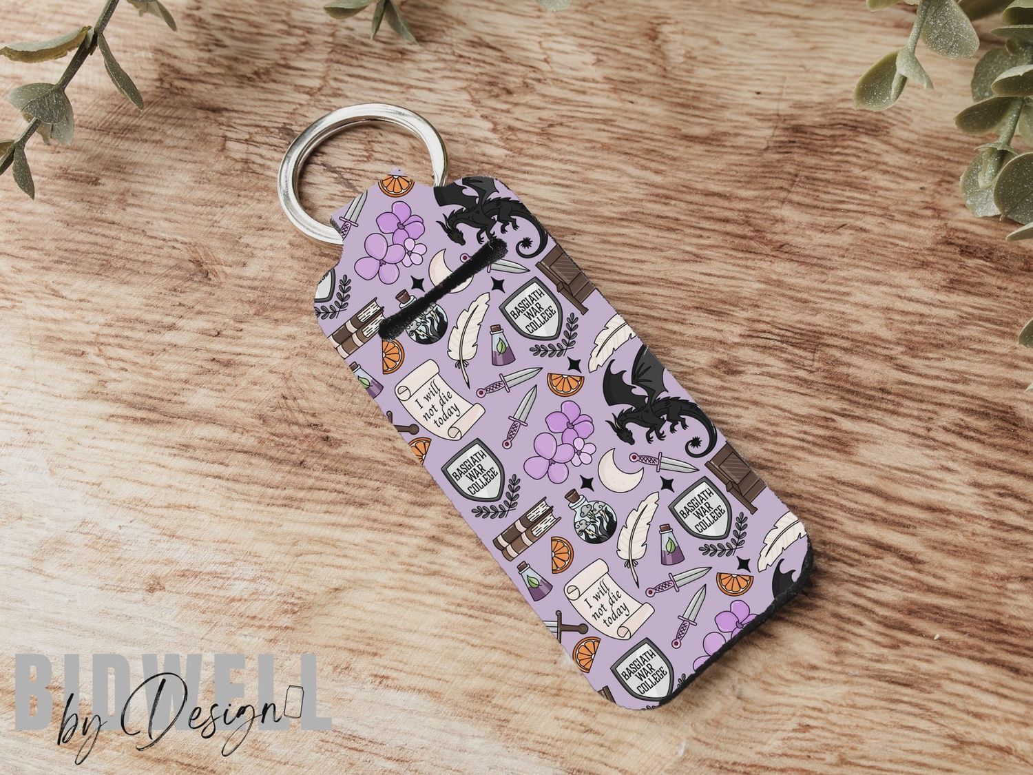 Onyx Storm Chapstick Holder Keychain