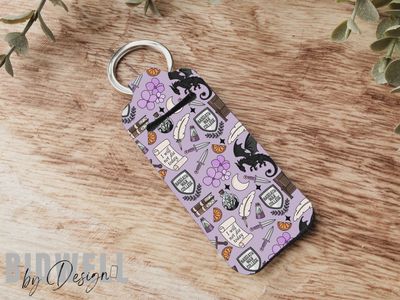 Onyx Storm Chapstick Holder Keychain