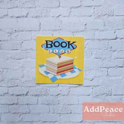 Book Club Sandwich Book Stack Vinyl Sticker