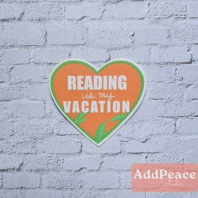 Reading Is My Vacation Vinyl Sticker for Emily Henry Readers