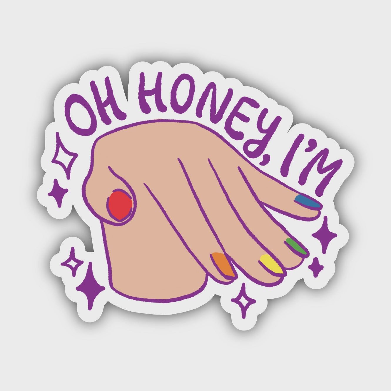 Oh Honey, I&#39;m Gay Sticker