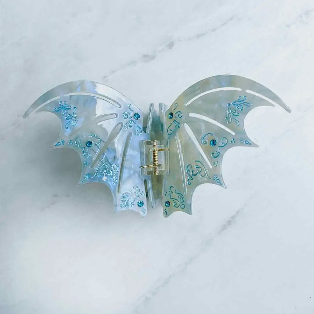 Bat Boys Hair Claw Clip - Pastel Blue | Fantasy Gifts