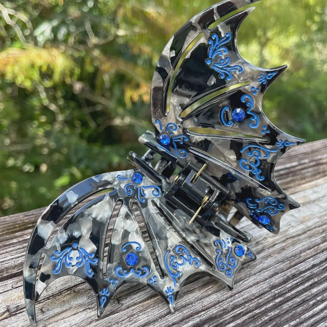 Bat Boys Hair Claw Clip - Blue | Fantasy Gifts