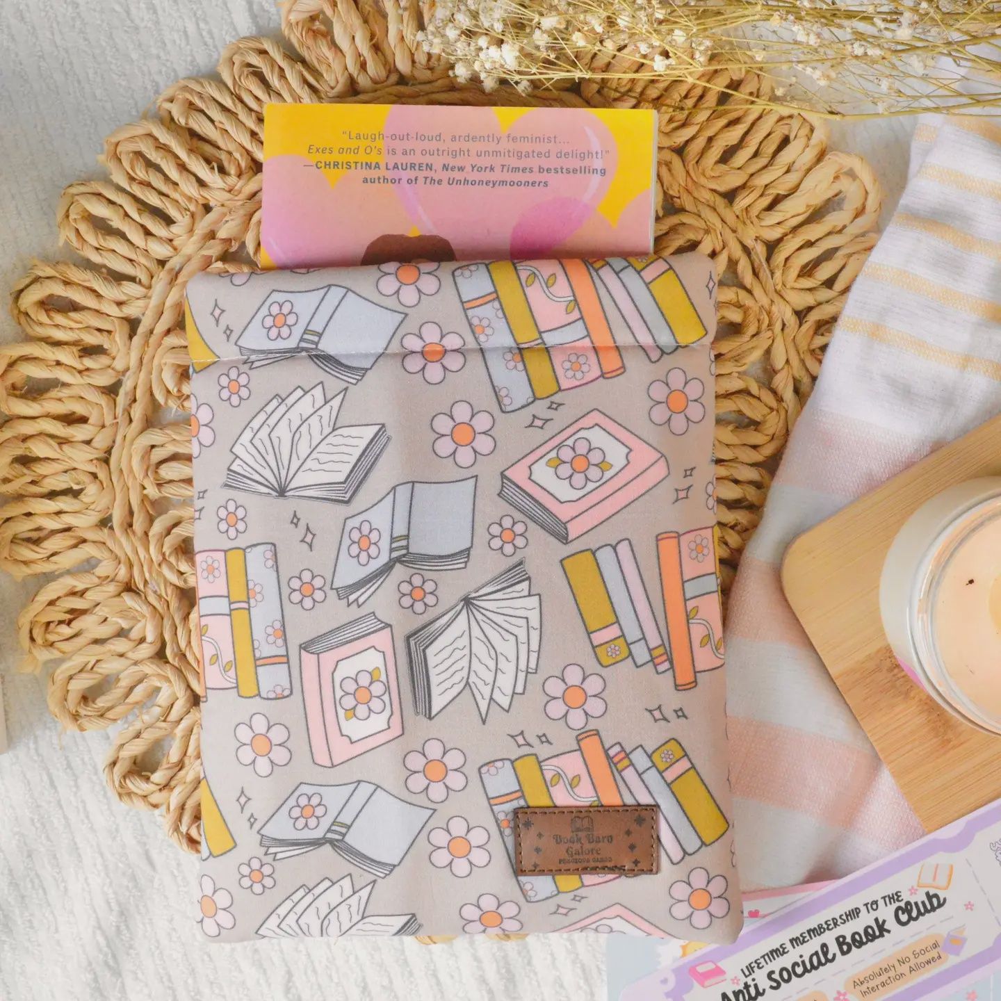 Floral Books Book Sleeve