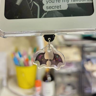 ACOMAF Painted Wings Star Sparkle Double Sided USB-C Dust Plug Kindle Charm