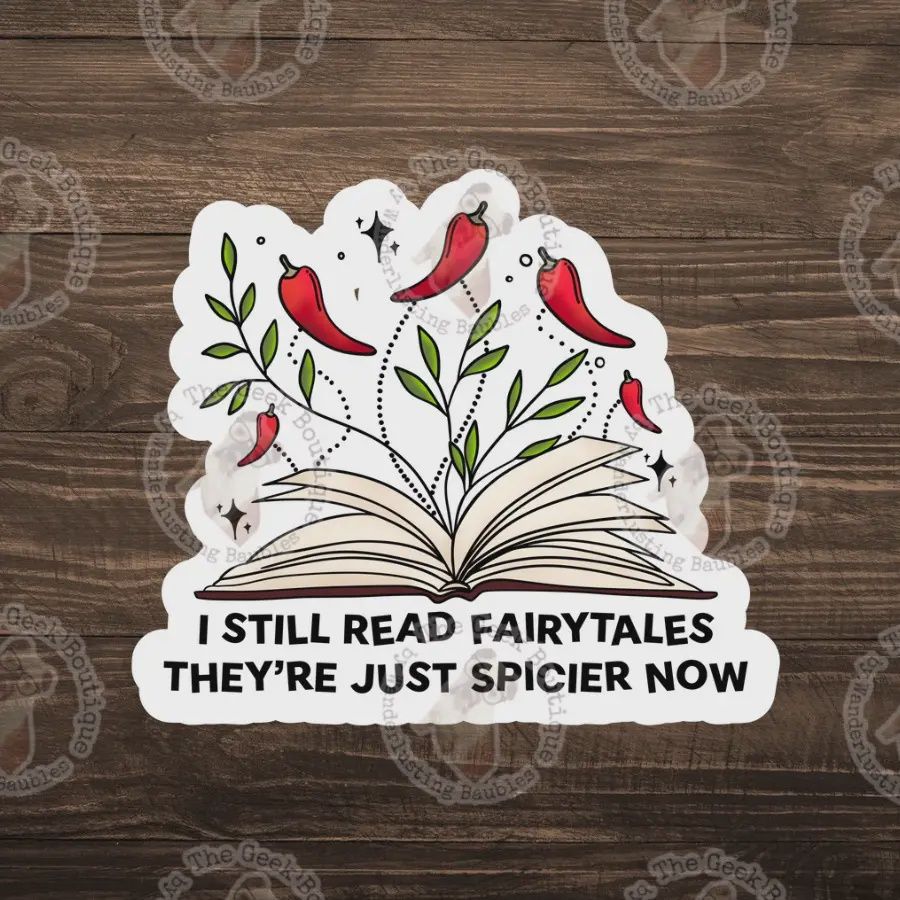 3&quot; Vinyl Spicy Fairytales Bookish Smut Romance Sticker