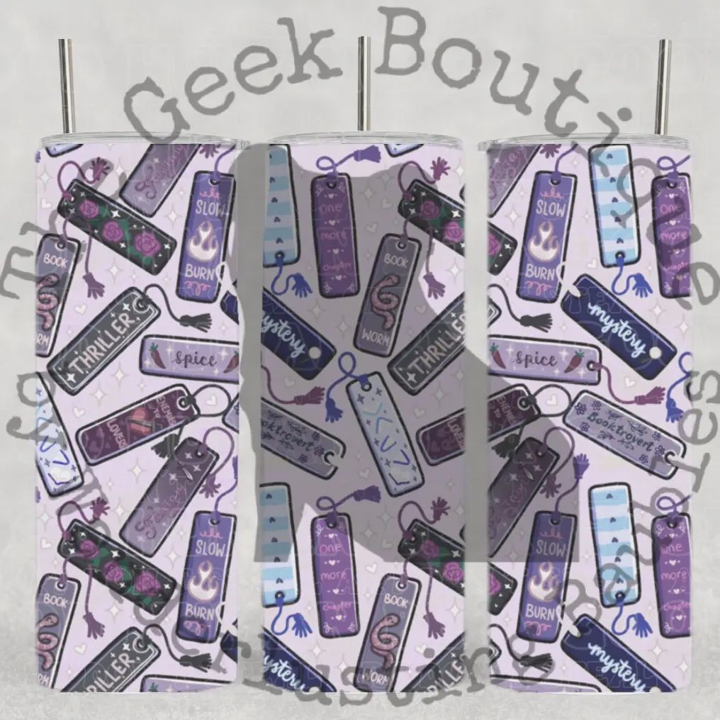 Book Tropes Bookmark Reader Thriller Spicy Bookish Tumbler