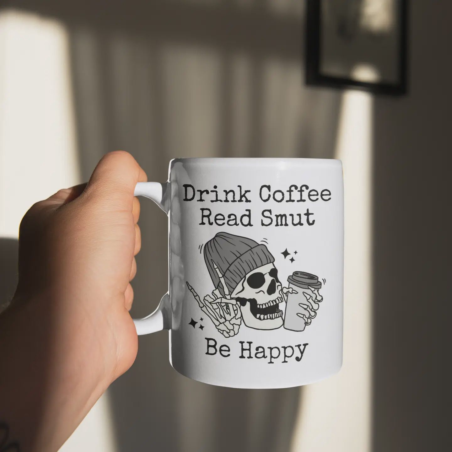 Drink Coffee Read Smut - Bookish - Ceramic Mug - 15oz