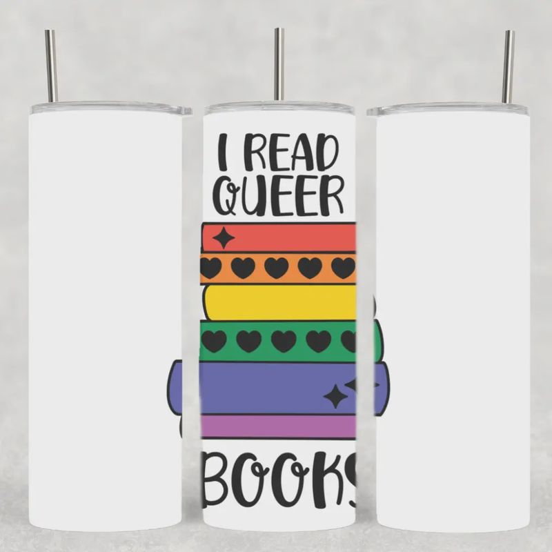 Pride Rainbow I Read Queer Books Tumbler