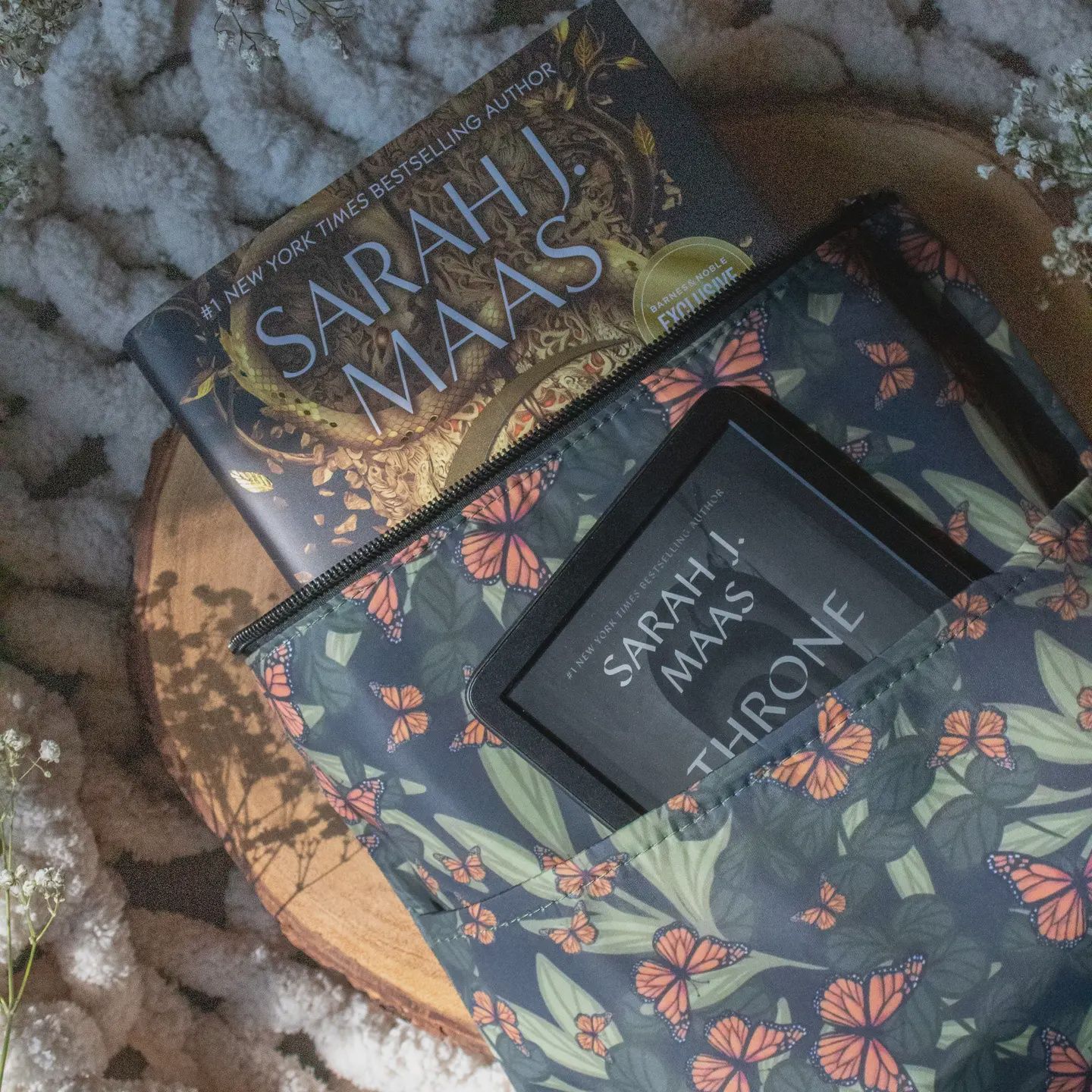 Book / Tablet Sleeve | Butterfly Garden