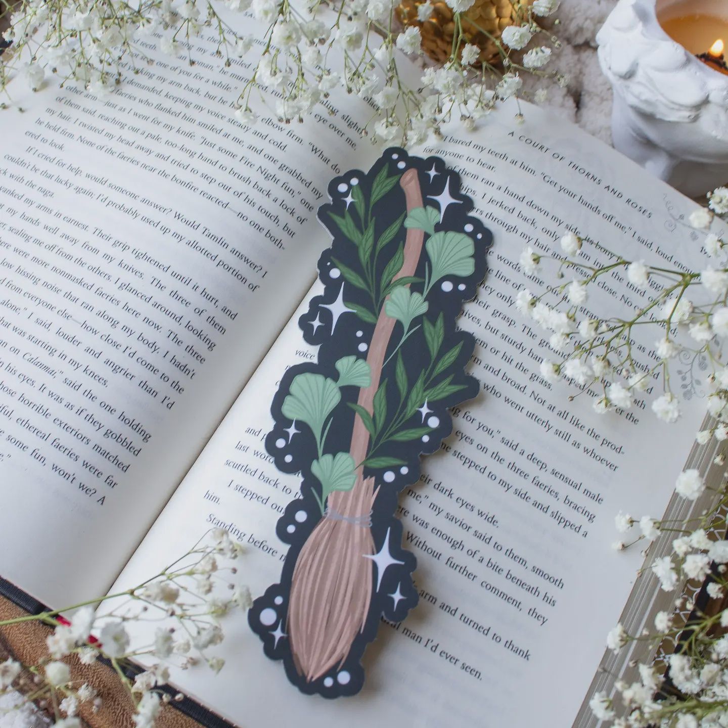 Magical Fantasy Broom Bookmark