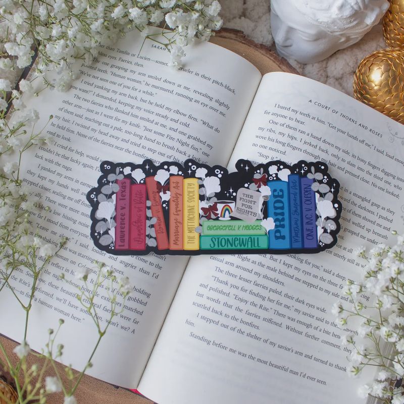Pride History Die Cut Bookmark | Soft Touch