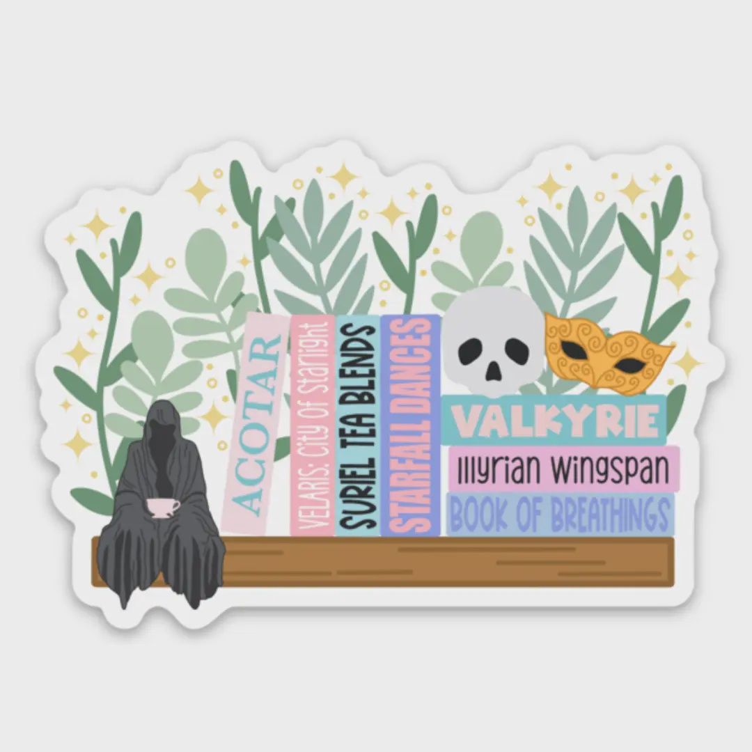 ACOTAR Bookshelf Sticker