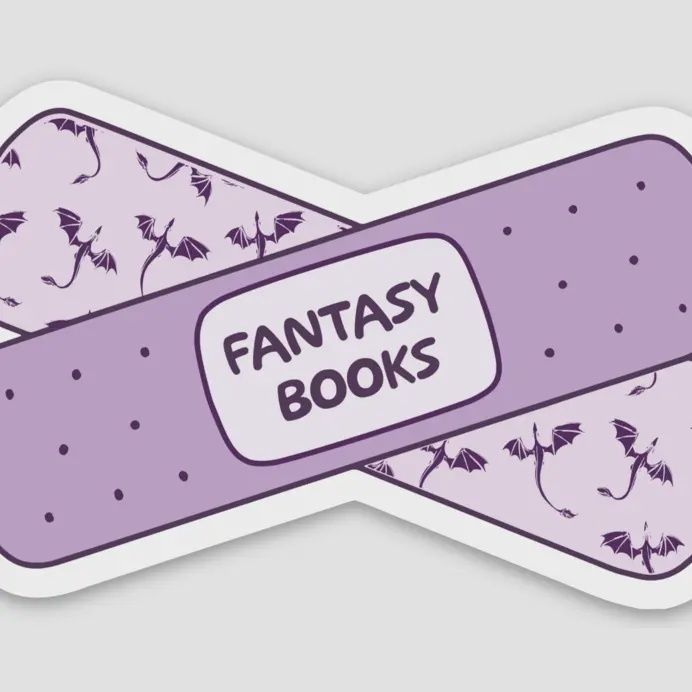 Fantasy Books Band Aid Sticker