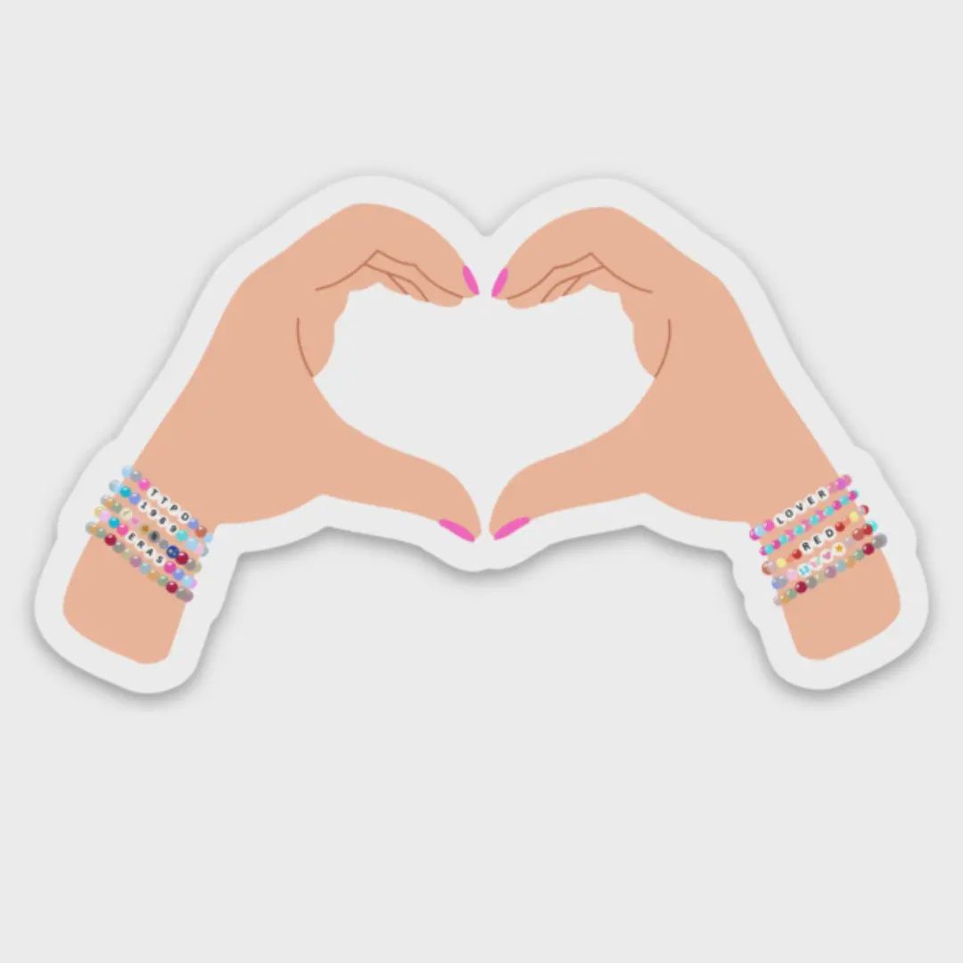 Taylor Inspired Heart Sticker