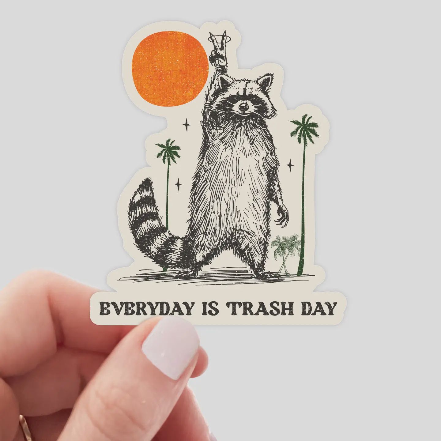 Everyday is Trash Day - raccoon, feral, garbage, wild