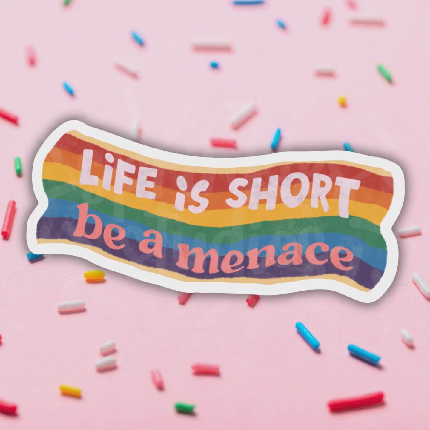 Be A Menace Vinyl Sticker