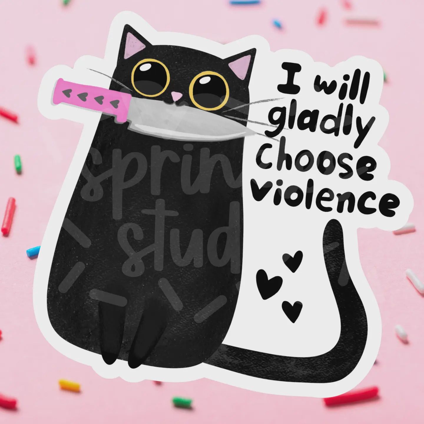 Choose Violence Vinyl Sticker