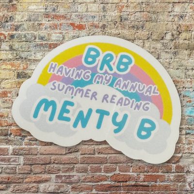 Summer Reading Menty B Librarian Vinyl Sticker