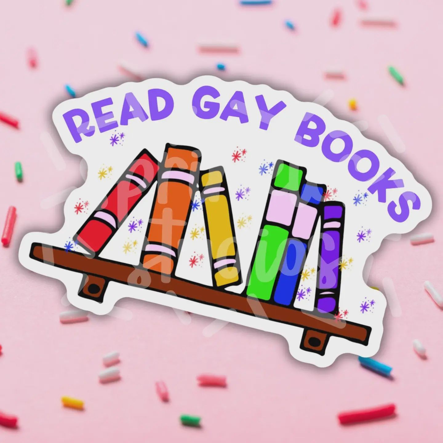 Read Gay Books Vinyl Sticker