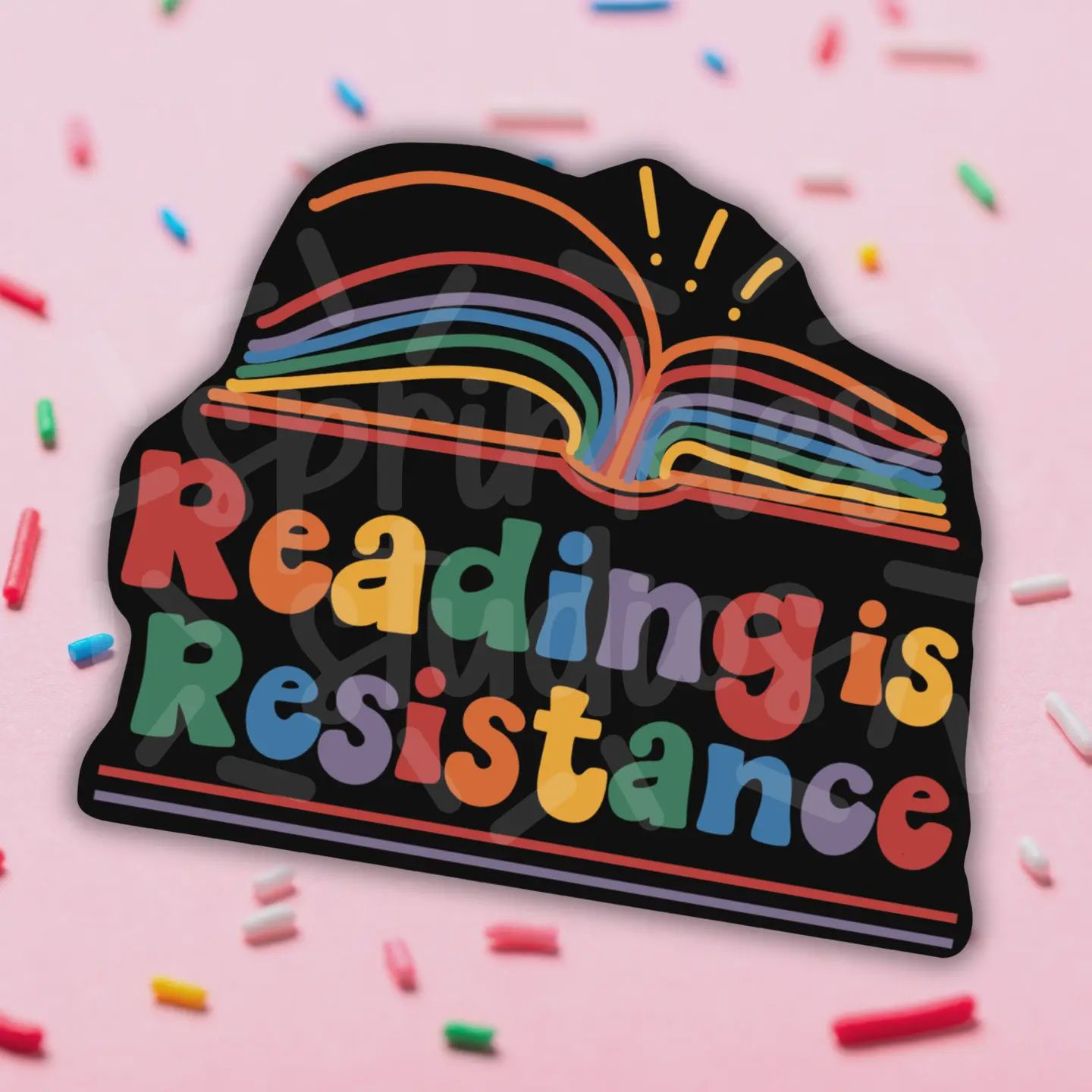 Reading Is Resistance Vinyl Sticker