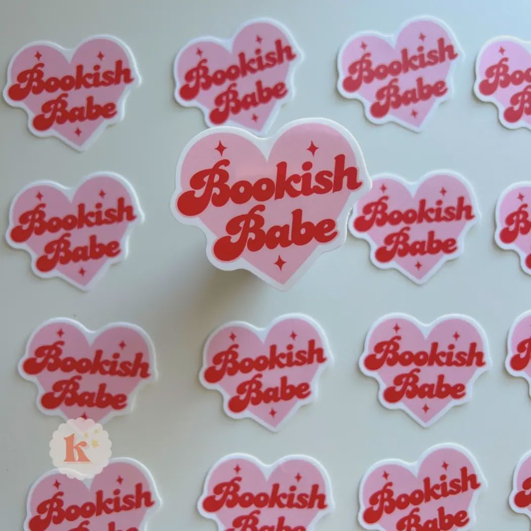 Bookish babe sticker | book club stickers | bookish merch