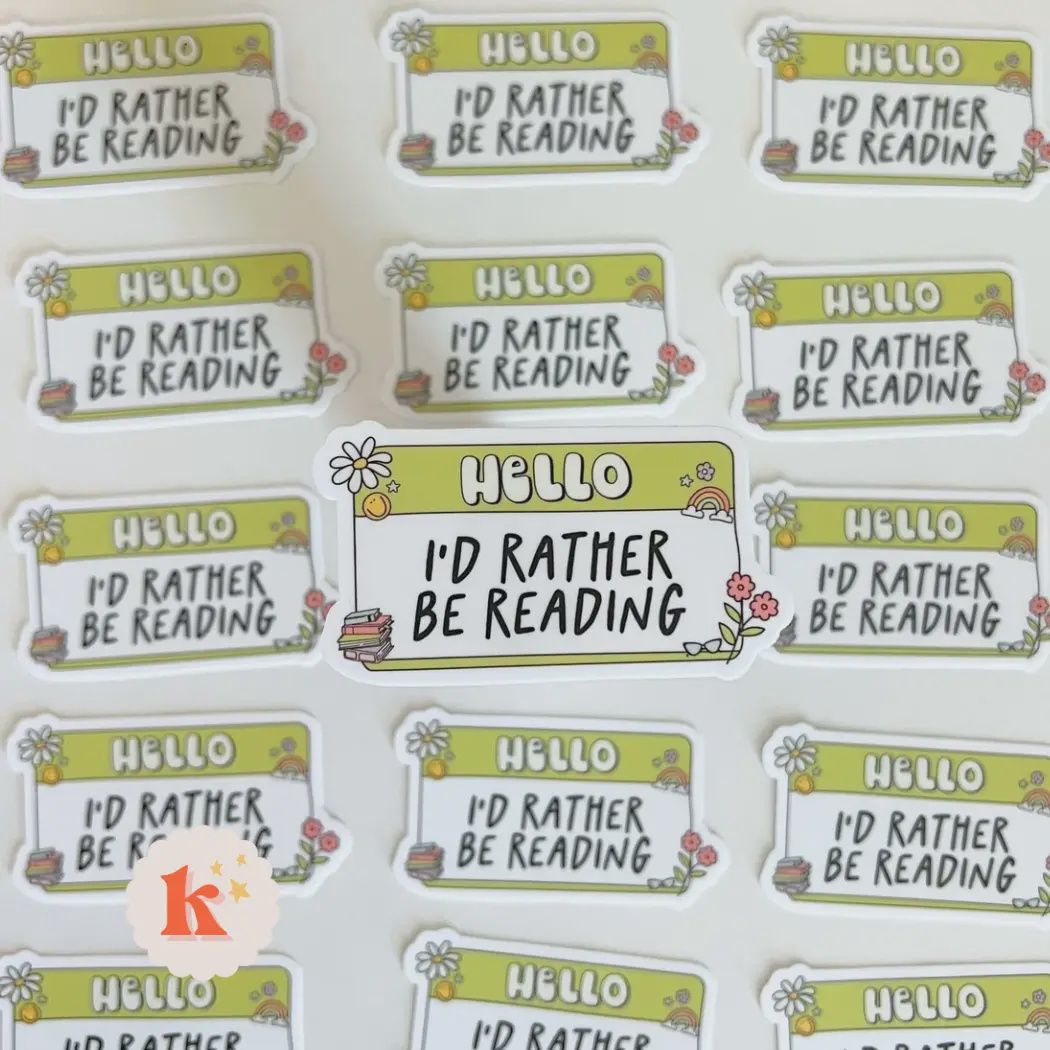 Bookish stickers | 3‚Äù kindle sticker | waterproof decal