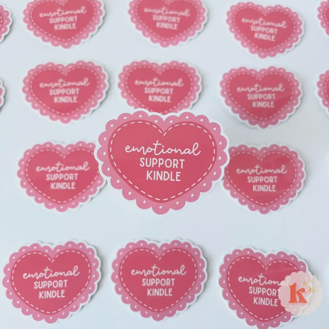 Emotional support kindle sticker | 3‚Äù waterproof vinyl decal