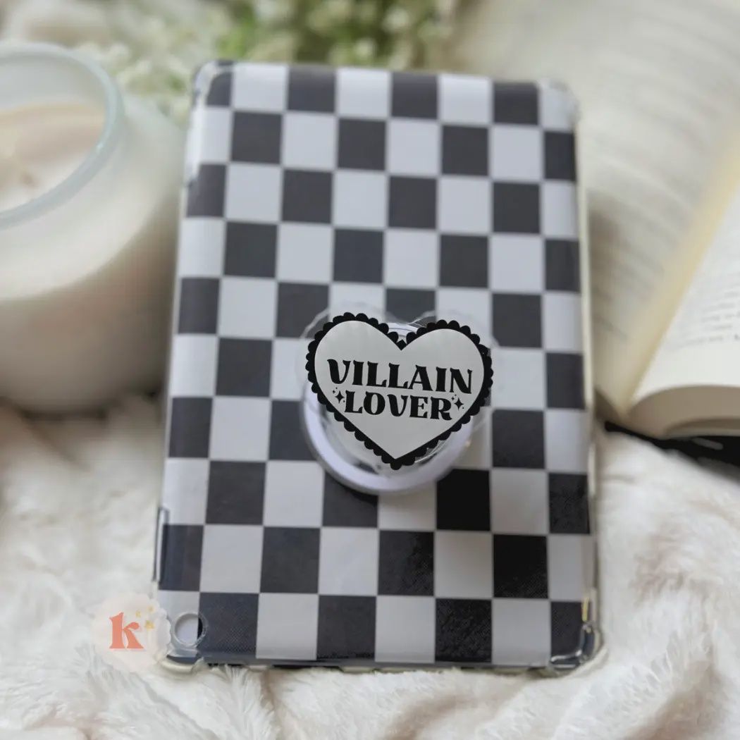 Kindle accessories | bookish kindle grip | kindle case stand Villain Lover MKG