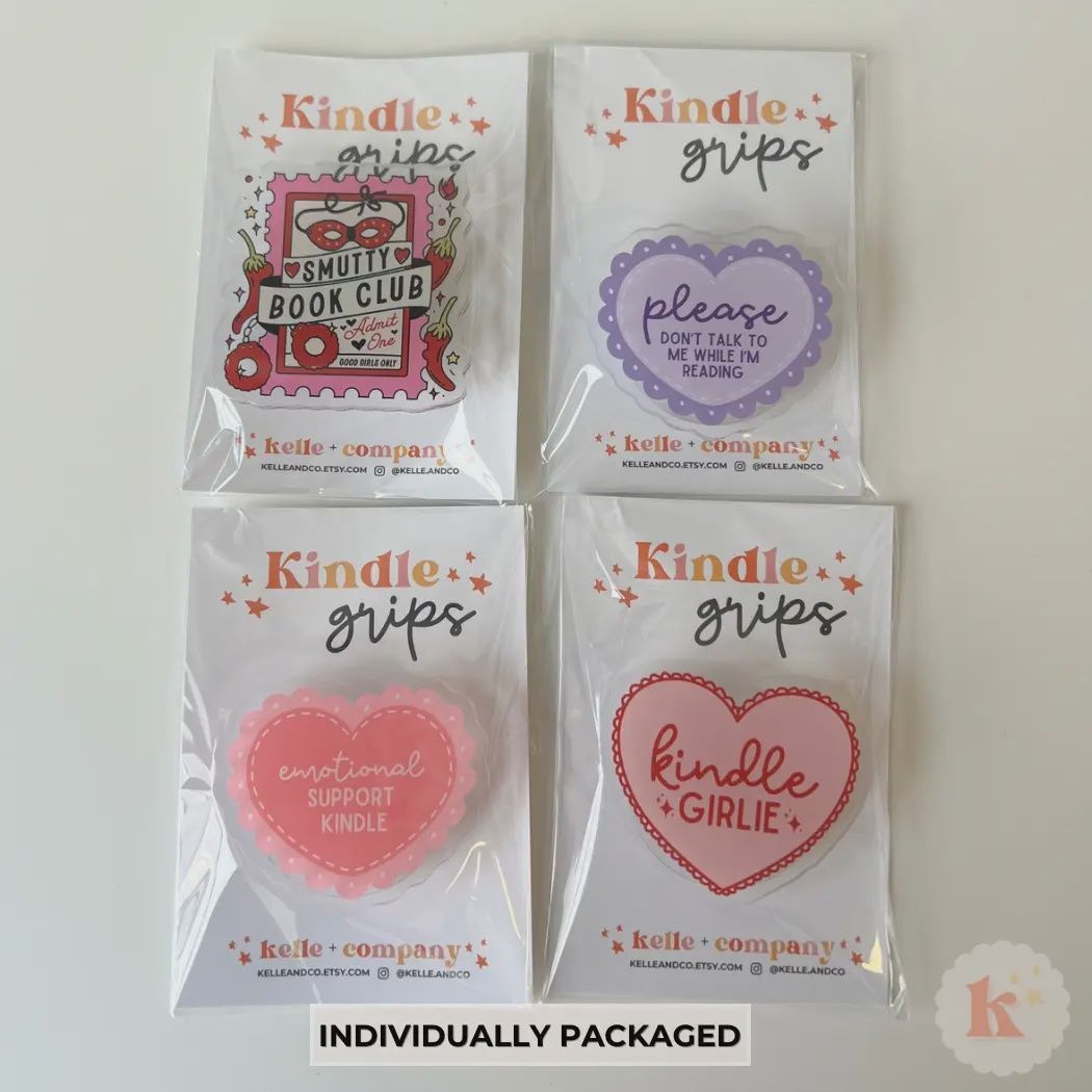 Please don‚Äôt talk kindle grip | coquette kindle grip | kobo Purple Heart MKG