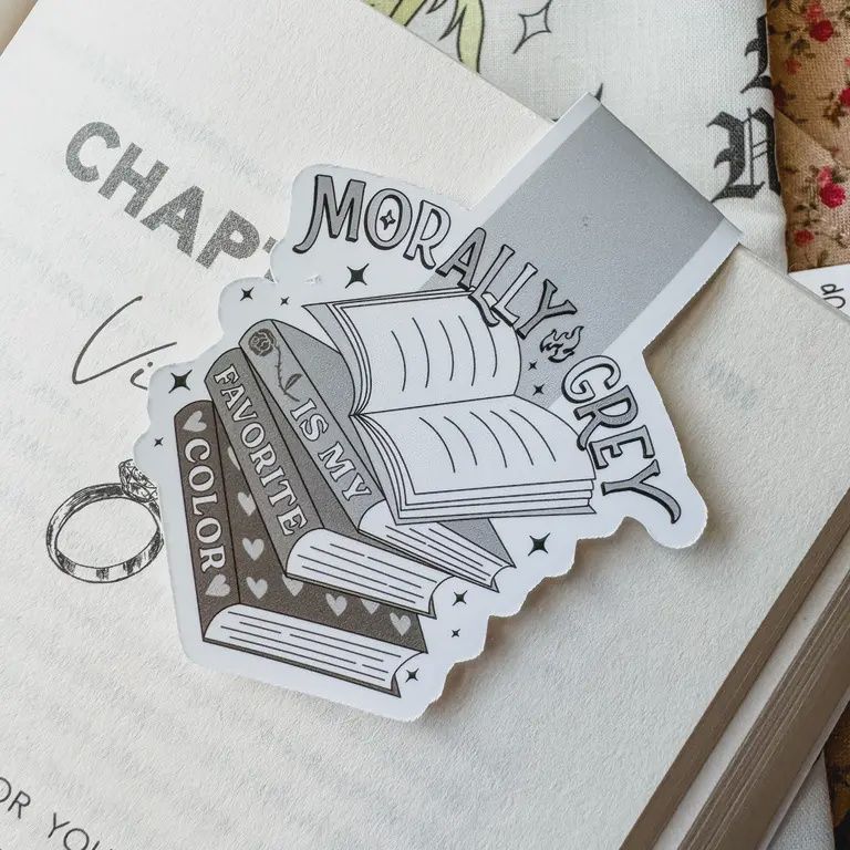 Magnetic Bookmark - Reader Gift - Morally Grey