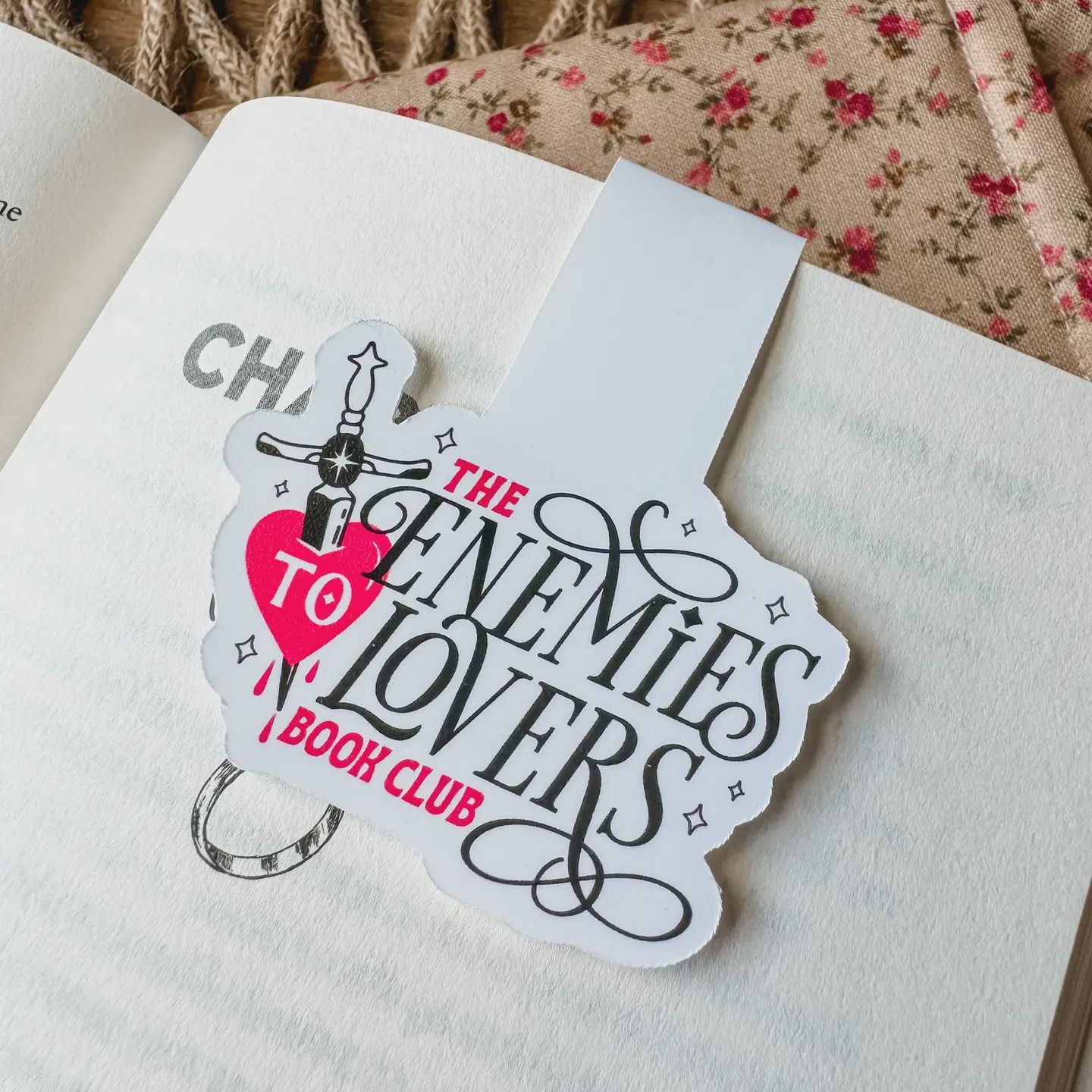 Magnetic Bookmark - Reader Gift - Enemies to Lovers