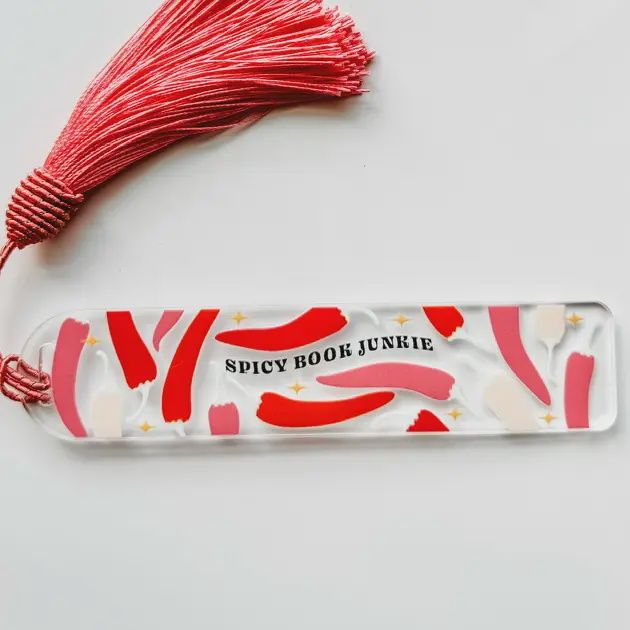 Bookmark - Book Store Gift - Acrylic - Spicy Book Junkie