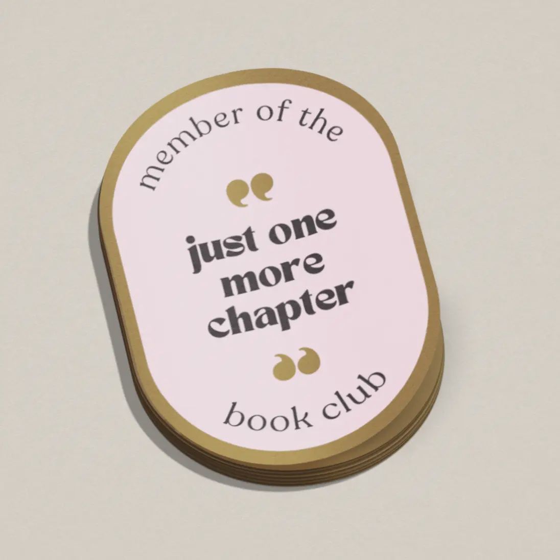 One More Chapter Book Club Sticker