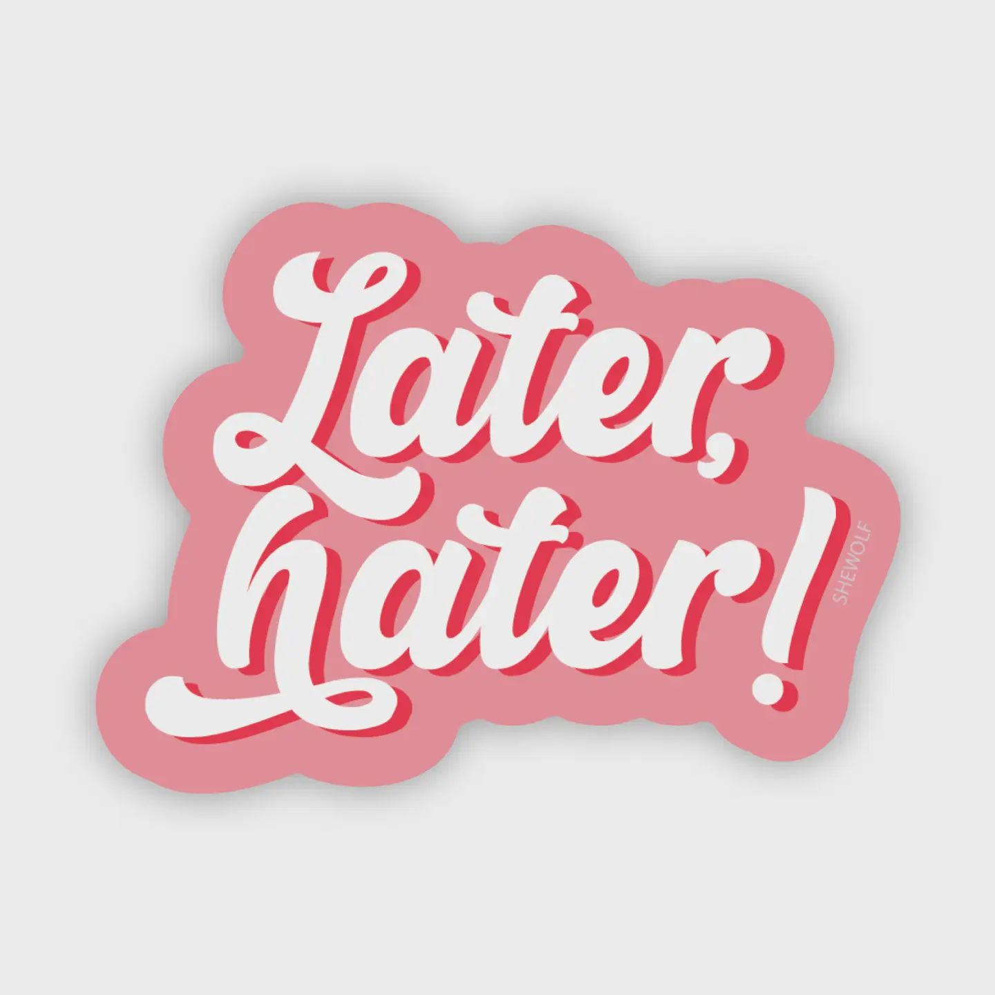Sticker: Later, Hater! Waterproof Vinyl Sticker