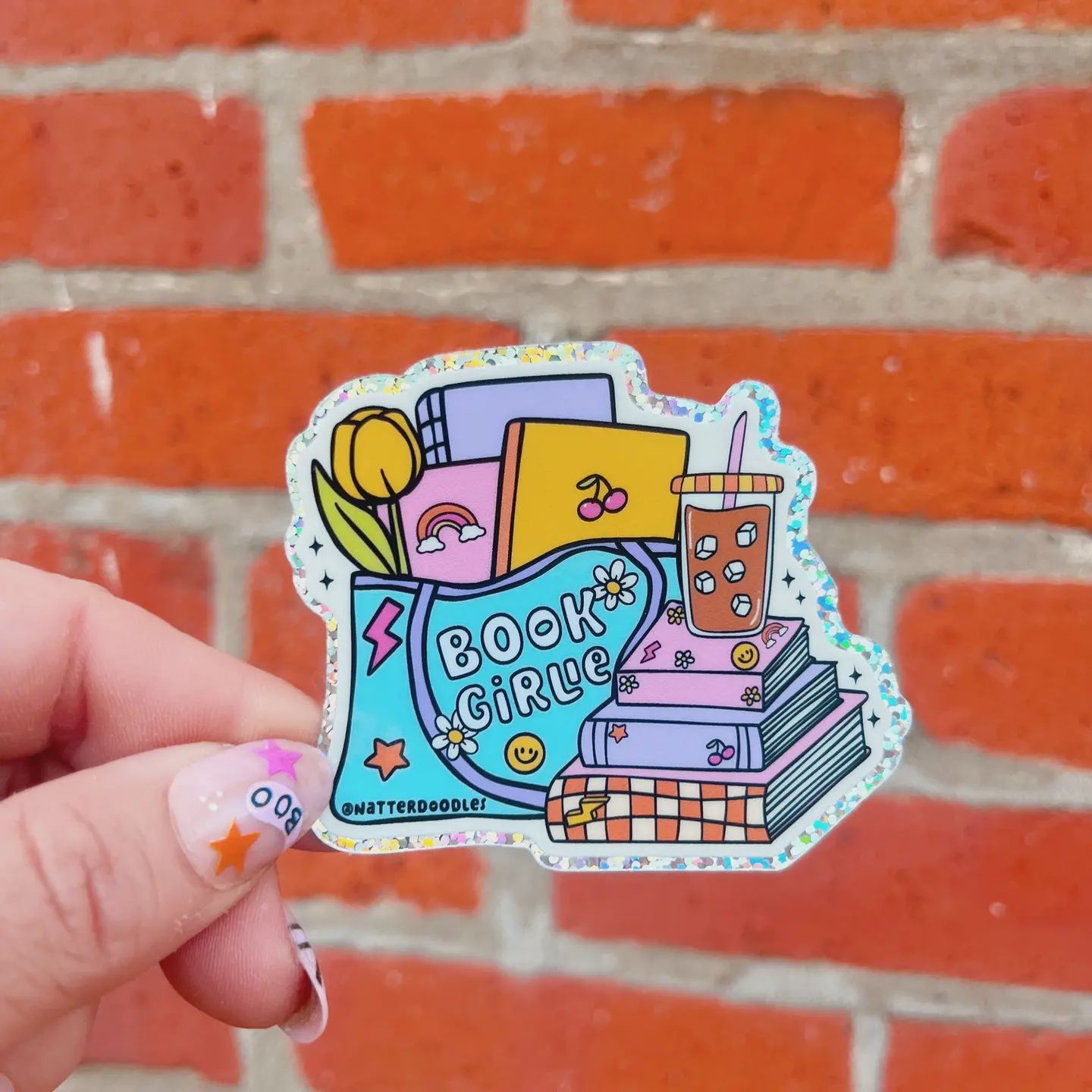 Book Girlie Bookish Bookstore Library Waterproof Sticker