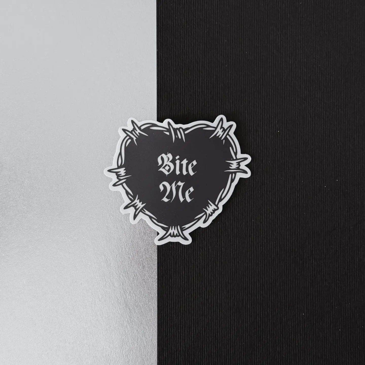 Bite Me Barbed Wire Heart