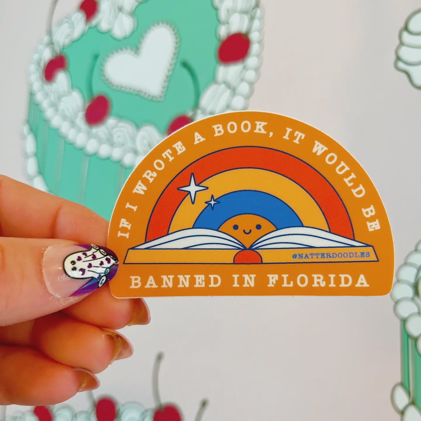 If I Wrote a Book it Would be Banned in Florida Sticker
