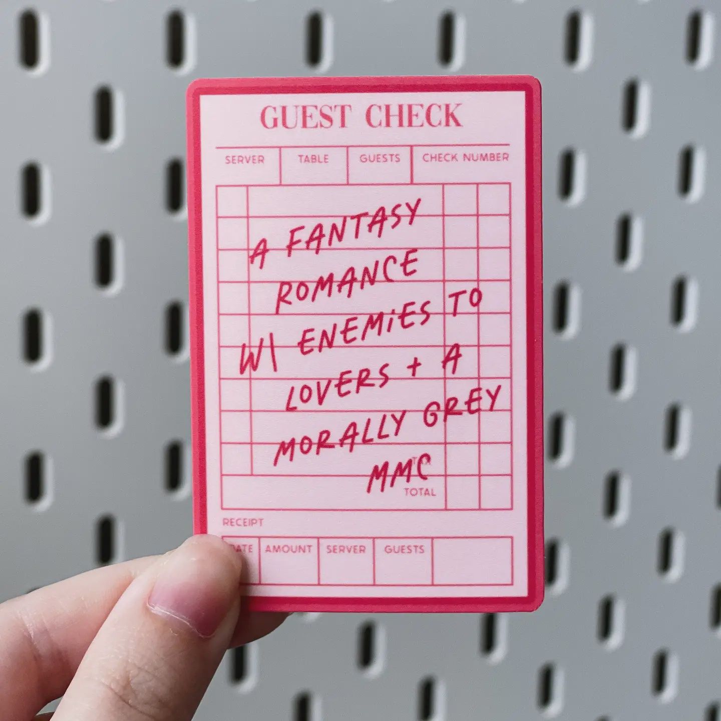 Fantasy Romance Guest Check Sticker